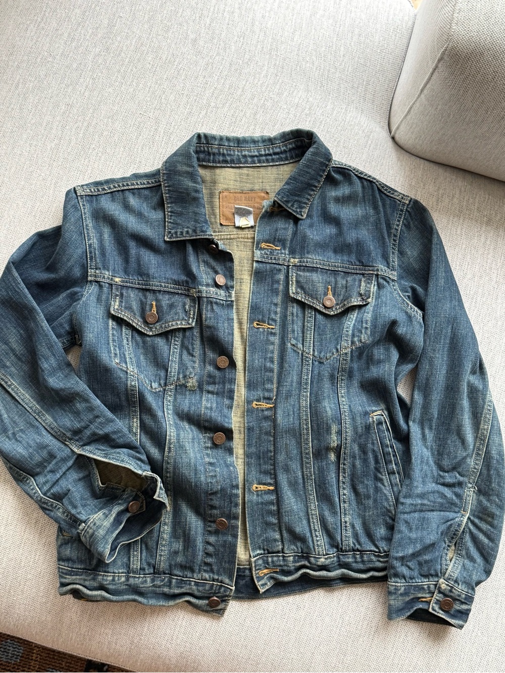 Vintage 2005 Old Navy Denim Jacket True Y2K Mens Sz M 100% Cotton